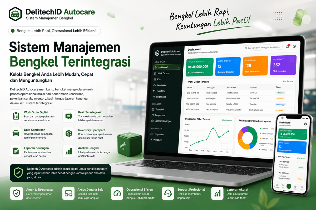 Sistem Manajemen Bengkel Terintegrasi